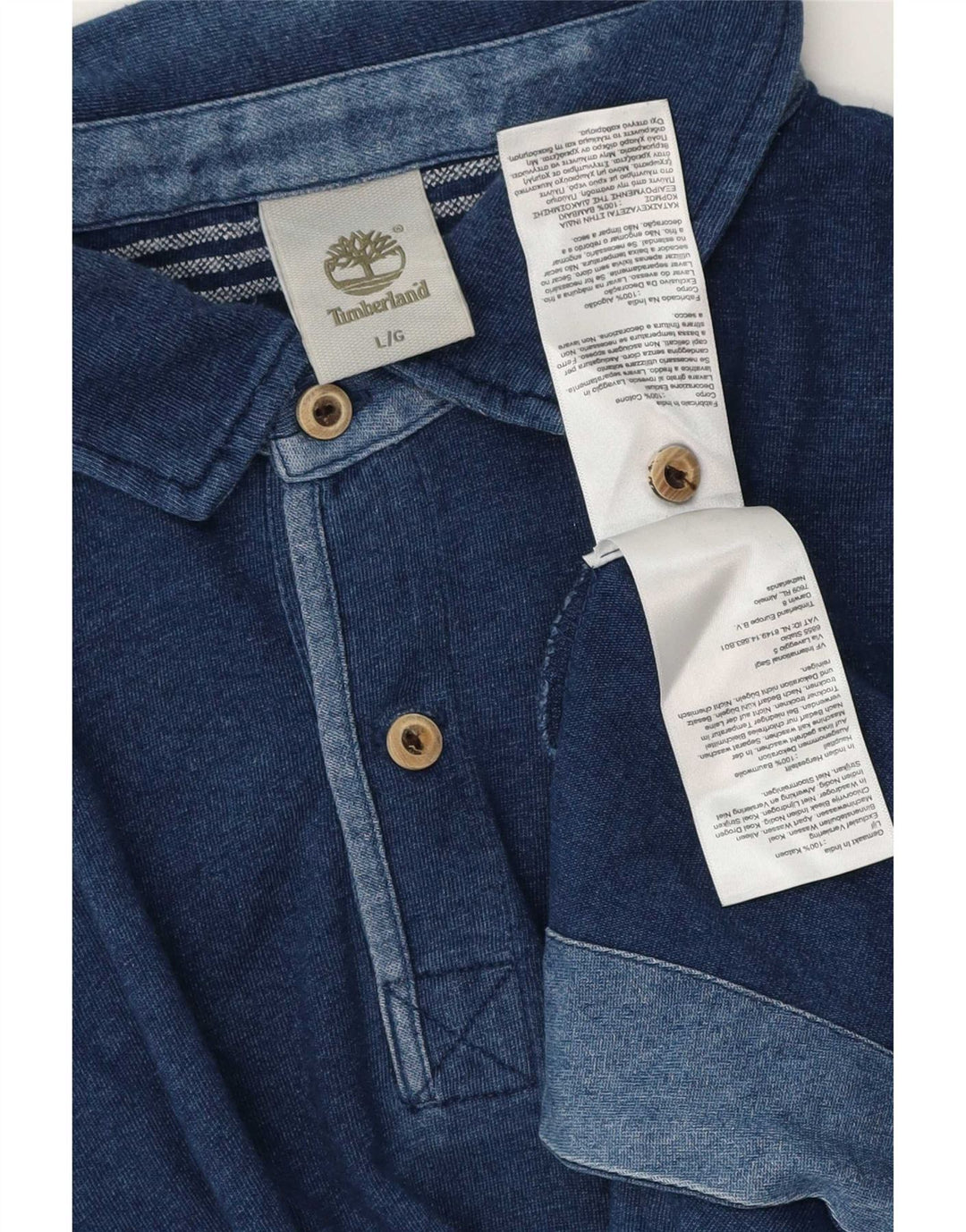 Tricou polo pentru bărbați Timberland, mare, albastru, bumbac