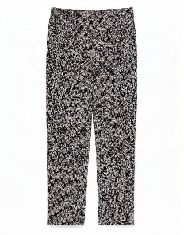Pantaloni tăiați pentru femei Marks & Spencer UK 12 Medium W32 L26 Blue Geometric