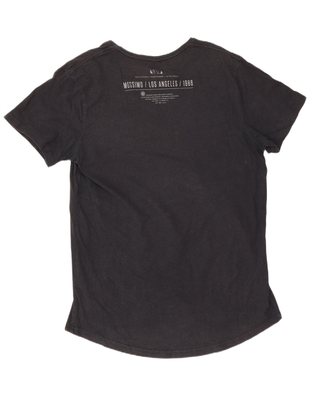 Tricou grafic Mossimo pentru bărbați Los Angeles Top, bumbac mediu negru