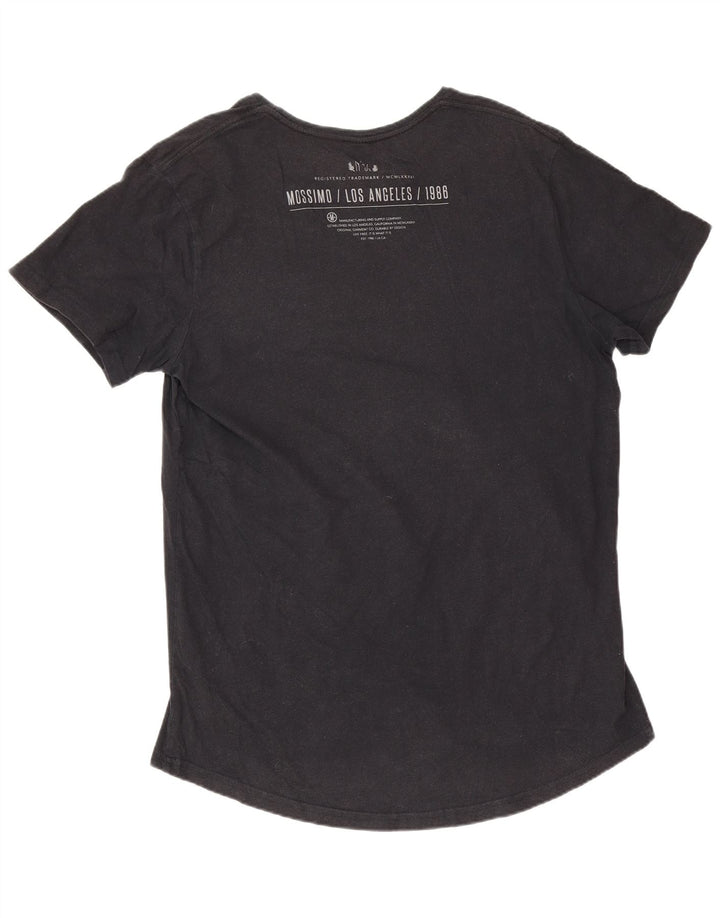 Tricou grafic Mossimo pentru bărbați Los Angeles Top, bumbac mediu negru