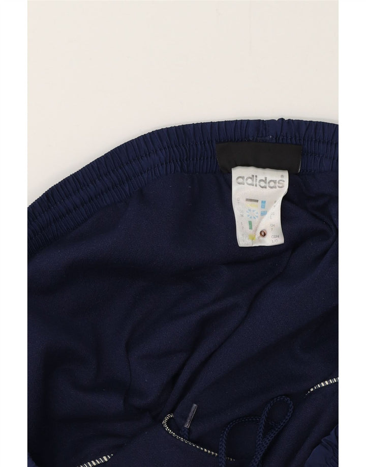 Pantaloni scurți sport ADIDAS pentru femei UK 18 XL bleumarin poliester color bloc