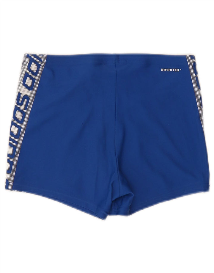 Pantaloni scurți de înot cu grafică Adidas pentru bărbați, nailon albastru mediu