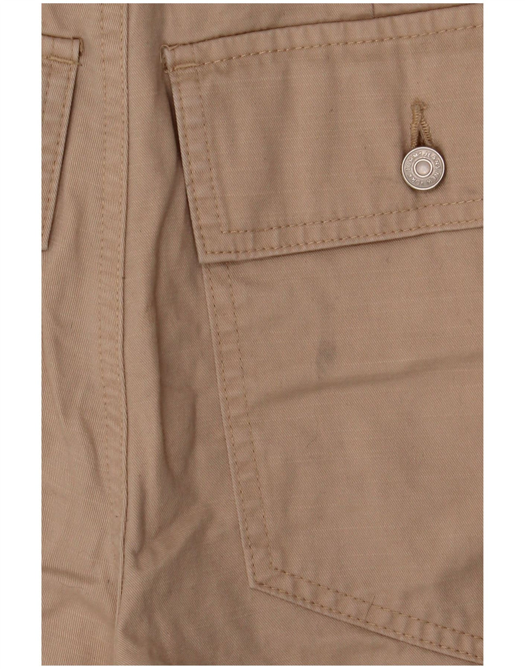 Pantaloni scurti cargo pentru femei Tommy Hilfiger W26 Small Beige