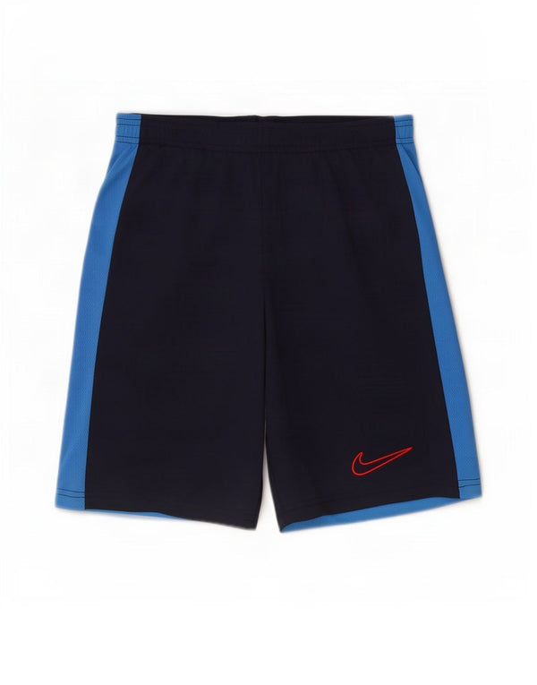 Pantaloni scurți sport subțiri Nike Dri Fit pentru bărbați XS bleumarin din poliester color bloc
