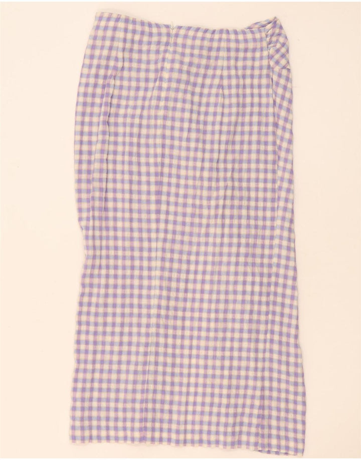 Fusta Maxi pentru femei Zara, mare W32 Vichy violet