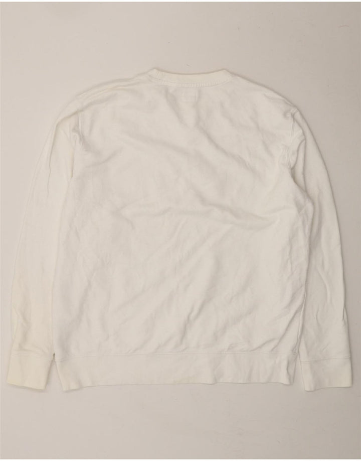 LEVI'S Mens Sweatshirt Jumper XL White Cotton Vintage Levi's and Second-Hand Levi's from Messina Hembry 
