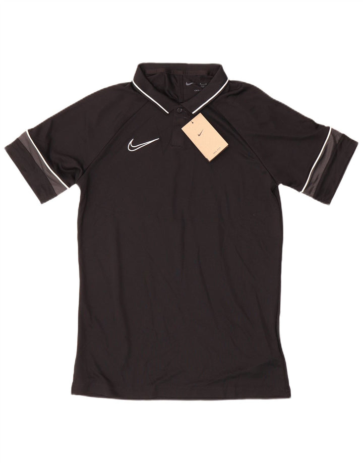 Tricou polo Nike Dri Fit pentru bărbați, mediu negru, poliester color bloc