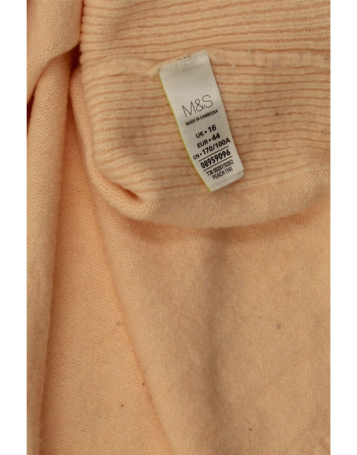 Pulover cu gât țestoasă pentru femei Marks & Spencer UK 16, mare, roz