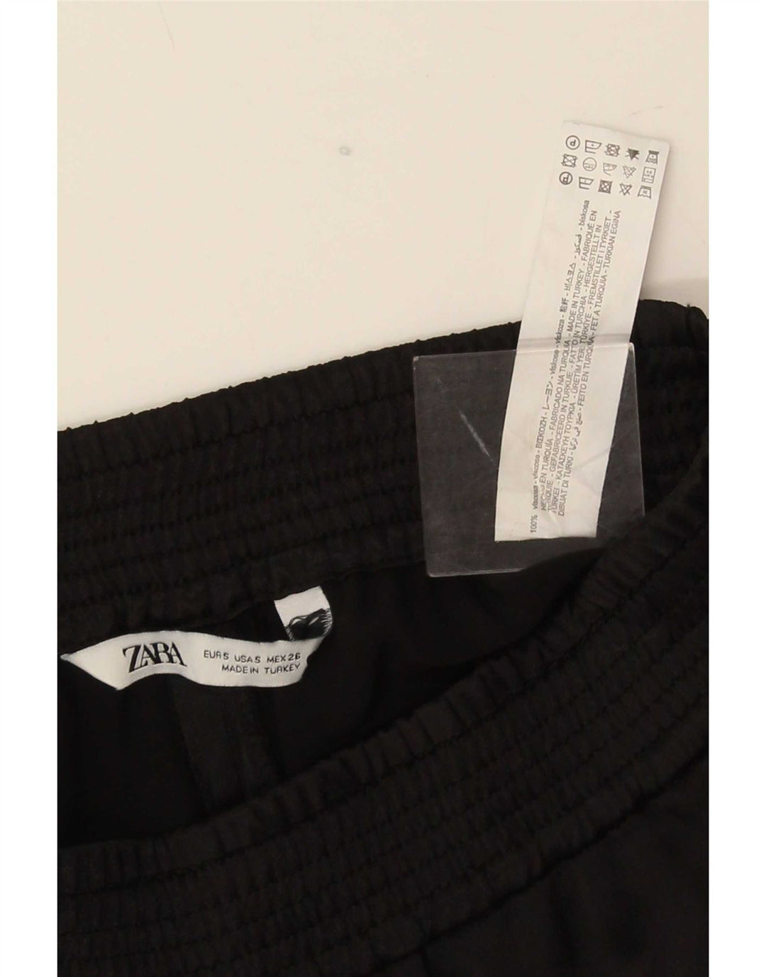 Pantaloni de trening Zara pentru femei UK 10 Small Black Viscose
