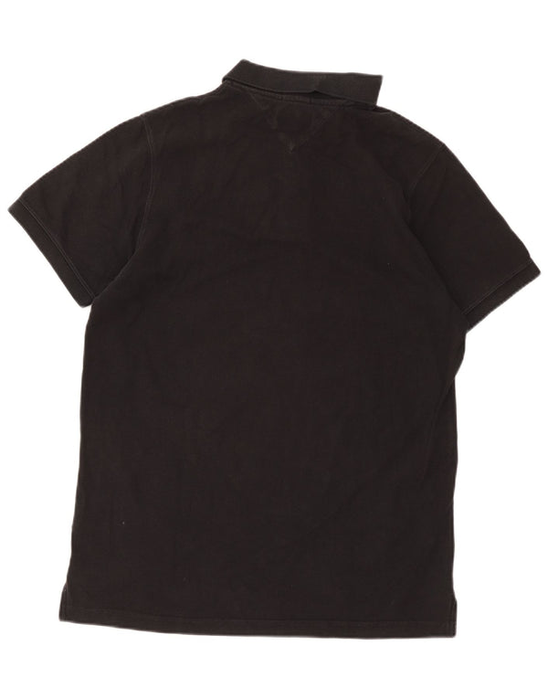 Tricou polo pentru bărbați Tommy Hilfiger XL, bumbac negru