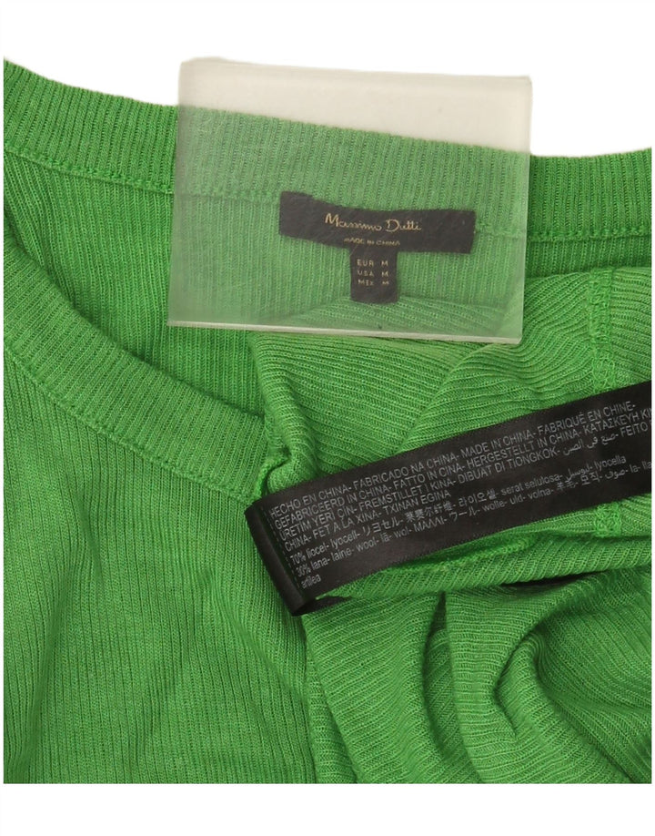 Vestă Massimo Dutti pentru femei UK 12 Medium Green Lyocell