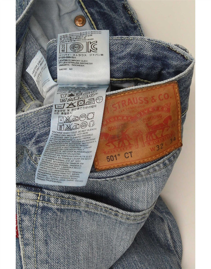 Blugi drepti pentru bărbați Levi's 501 W32 L31 Bumbac albastru