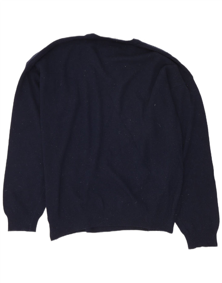 Sergio Tacchini Pulover cu decolteu în V pentru bărbați 2XL Lână bleumarin