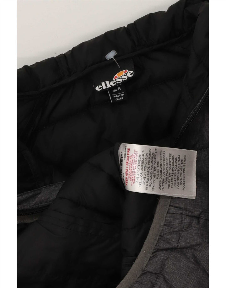 Jachetă căptușită cu glugă pentru femei Ellesse UK 6 XS poliester gri