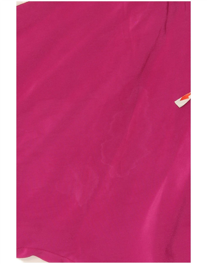 Bluză supradimensionată pentru femei Franco Ziche Top UK 8 Small Pink Acetat