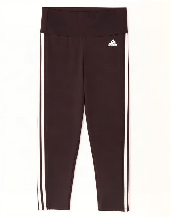 Leggings Adidas Aeroready Capri pentru femei UK 8/10 Poliester negru mic