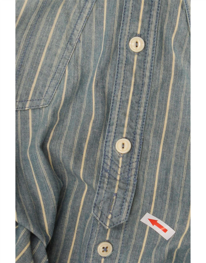 Cămașă Levi's pentru bărbați, bumbac cu dungi albastre medii