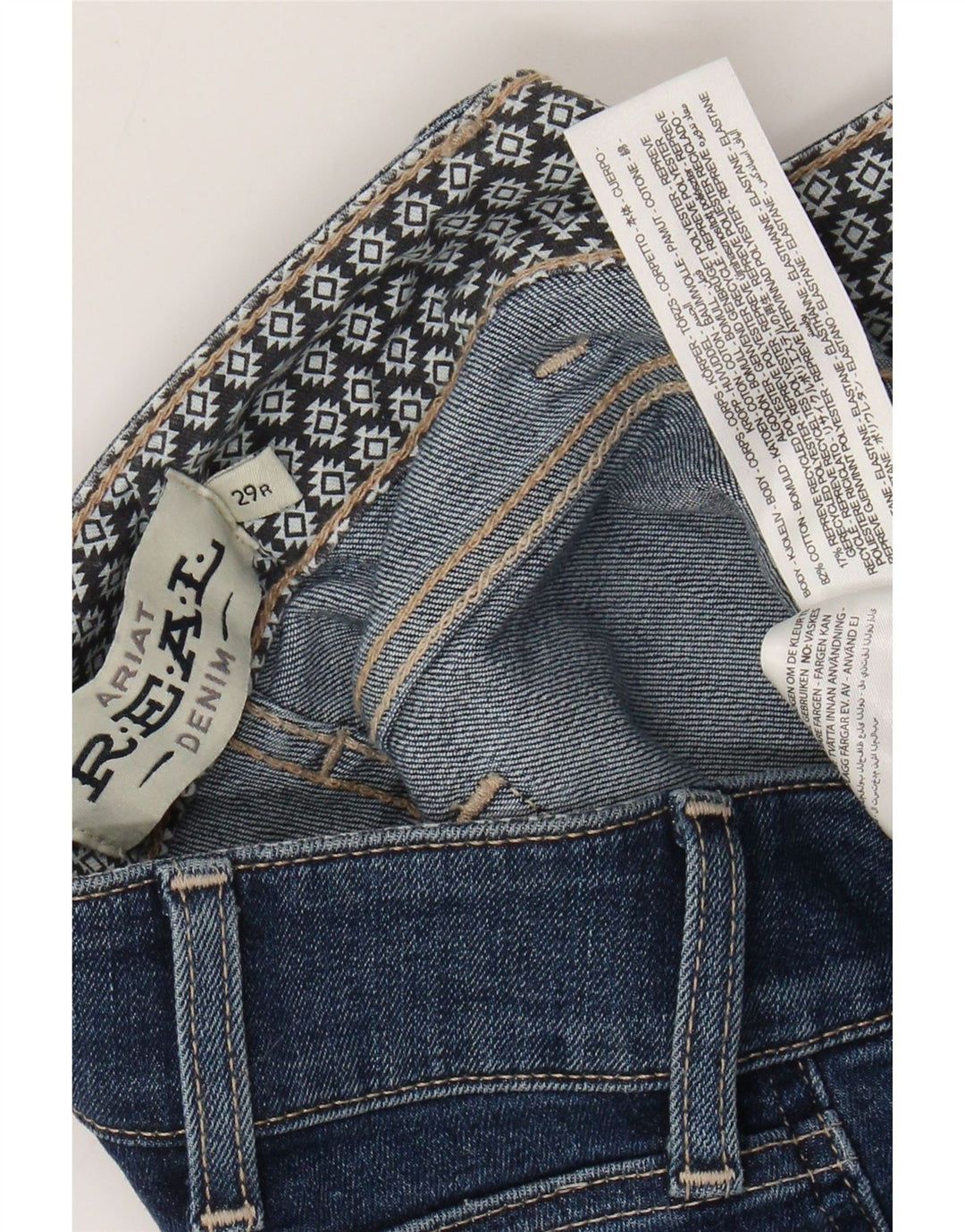 Blugi drepti pentru femei ARIAT L29 L29 Bumbac albastru