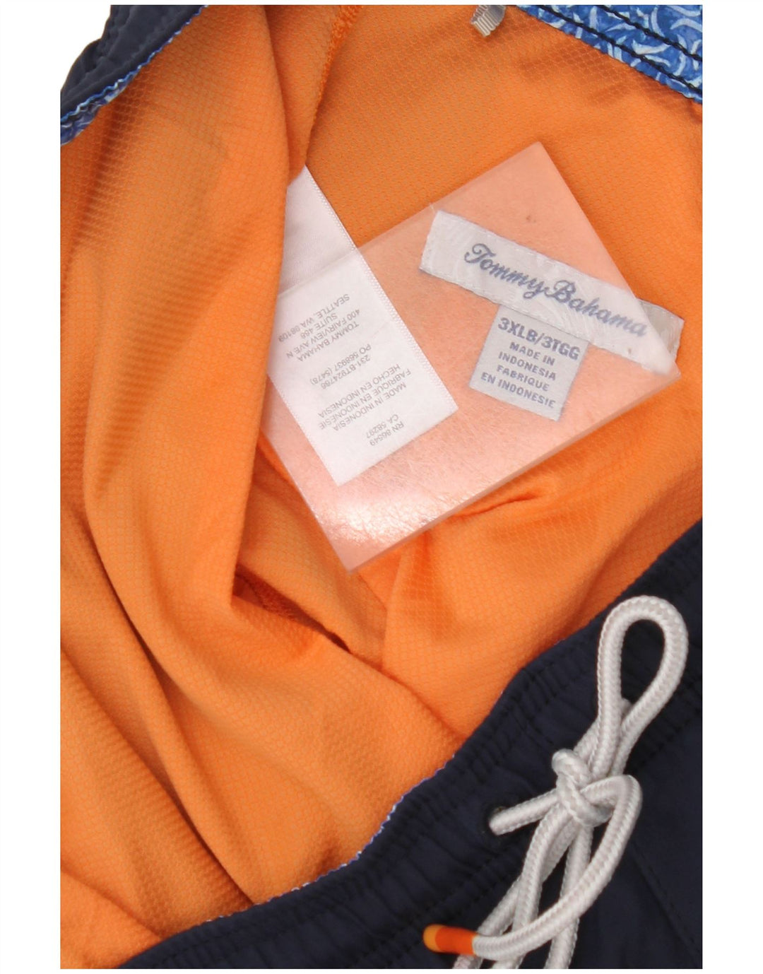 TOMMY BAHAMA Pantaloni scurți de înot pentru bărbați 3XL poliester bleumarin