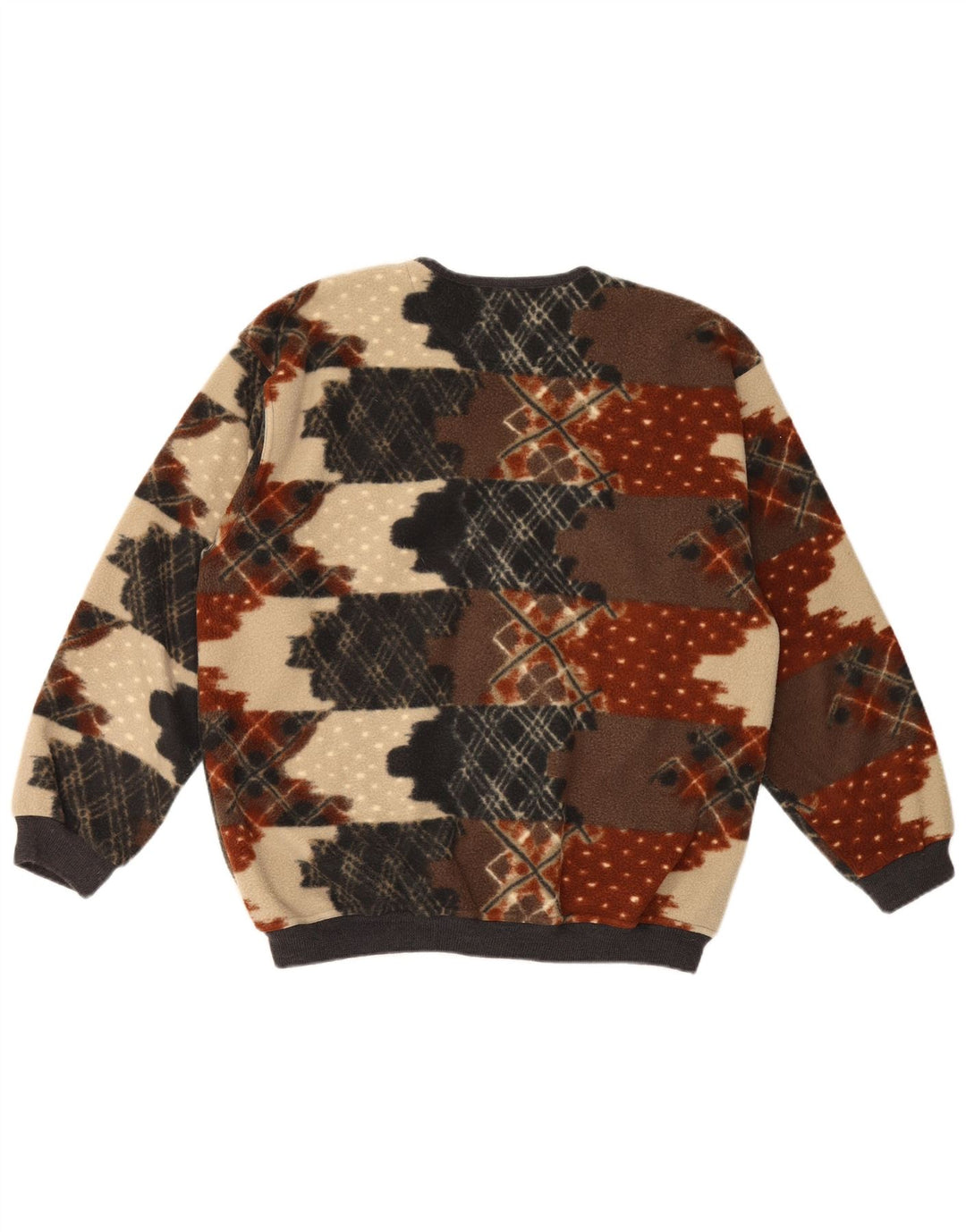 Jachetă vintage pentru bărbați din lână IT 50 Poliester geometric multicolor mediu