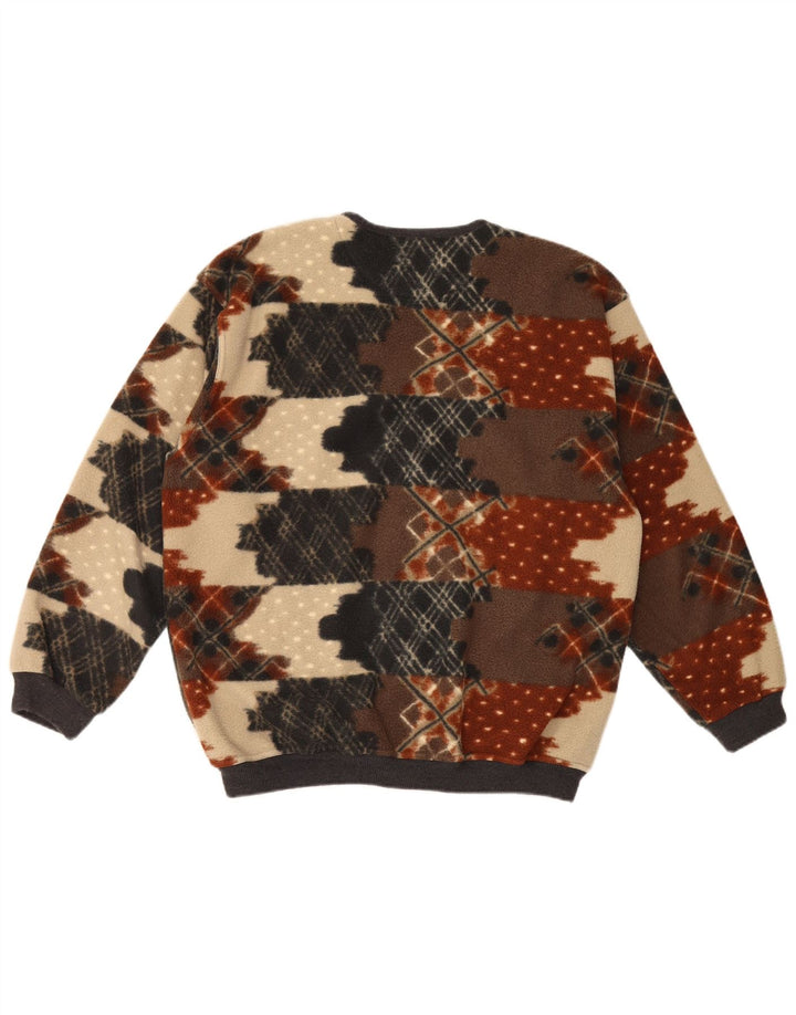 Jachetă vintage pentru bărbați din lână IT 50 Poliester geometric multicolor mediu