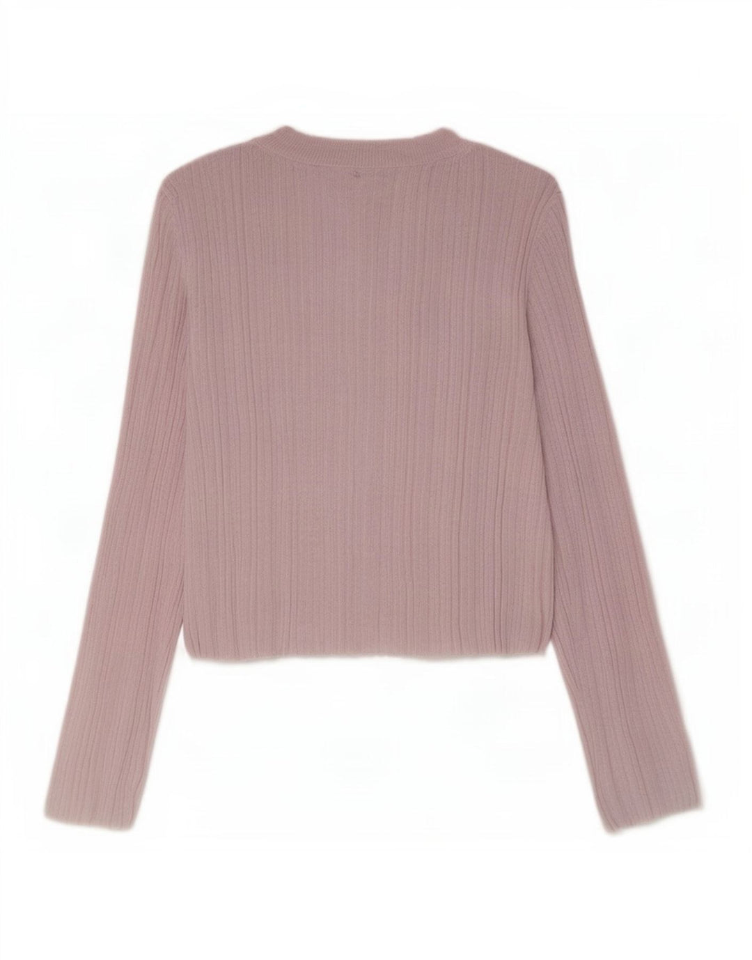 Crop Top pentru femei Zara cu mânecă lungă UK 12 Medium Pink Viscose