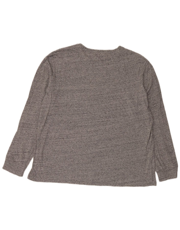Top pentru bărbați Polo Ralph Lauren, cu mânecă lungă, 2XL, bumbac cu pete gri