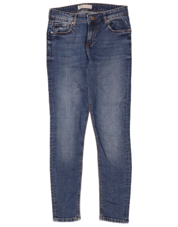 Blugi skinny dama Zara EU 40 Medium W30 L27 Bumbac albastru