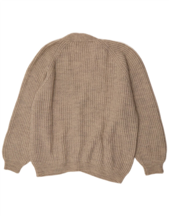 Cardigan Vintage pentru bărbați XL Lână bej