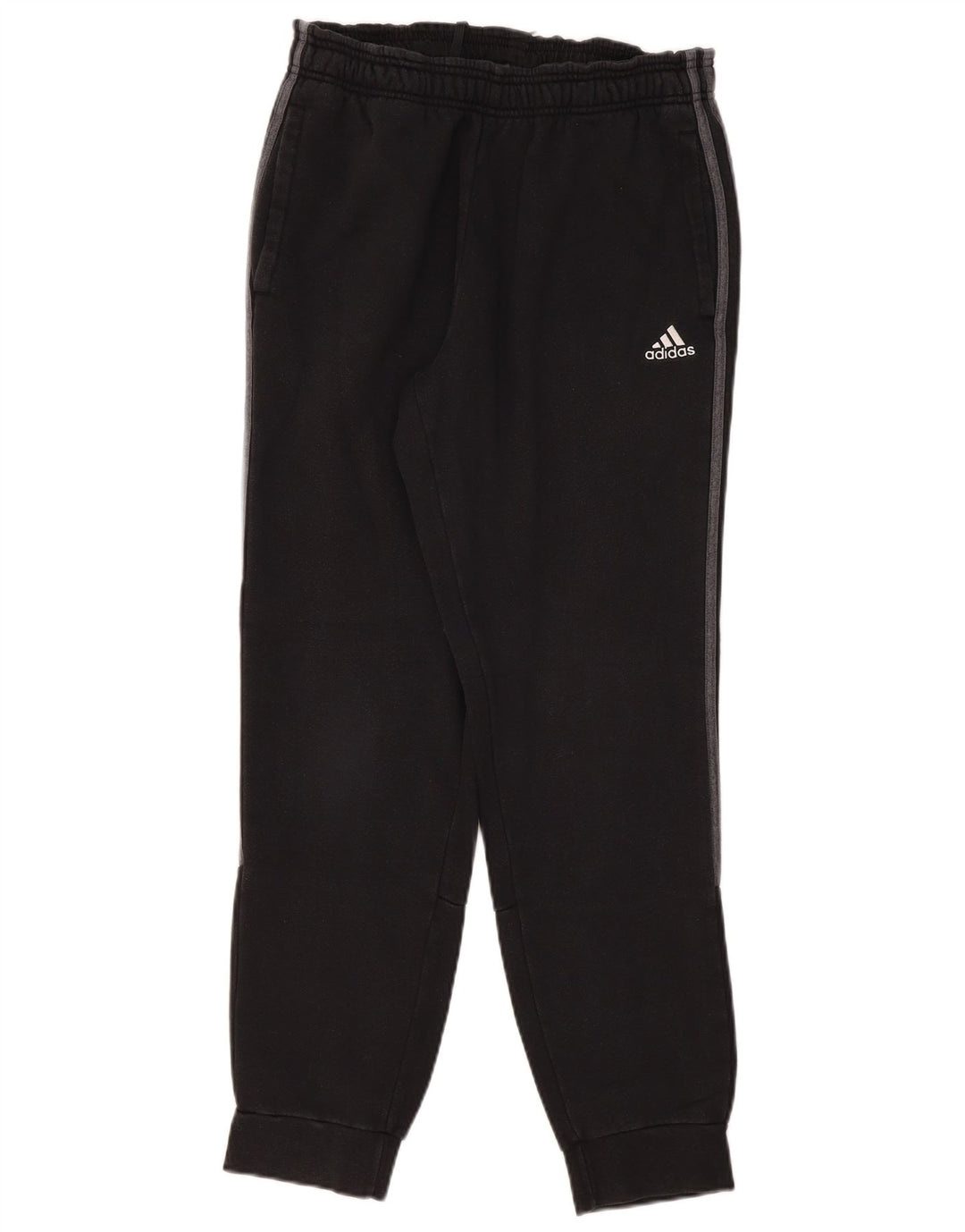 Pantaloni de trening pentru bărbați Adidas Pantaloni de jogging, bumbac mediu negru