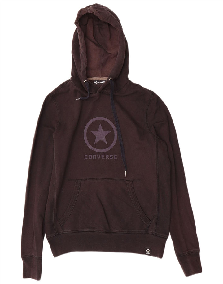Pulover pentru bărbați Converse Graphic Hoodie, mic, negru, bumbac