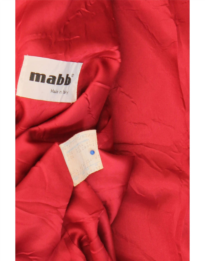 mabb Palton supradimensionat pentru femei, UK 18 XL, lână roșie
