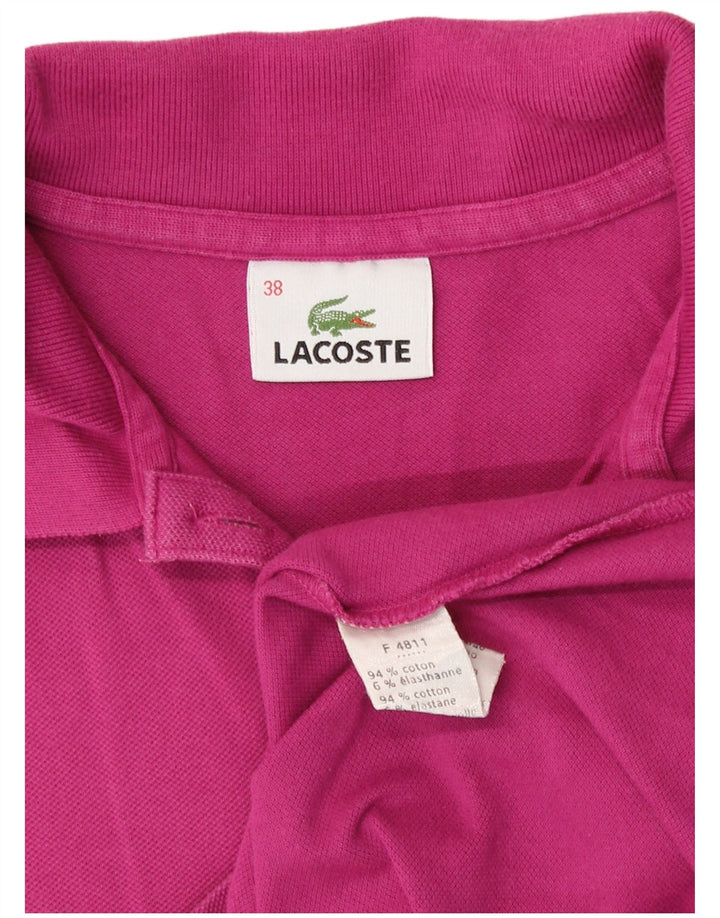 Tricou polo fără mâneci pentru femei Lacoste Mărimea 38 bumbac roz mediu