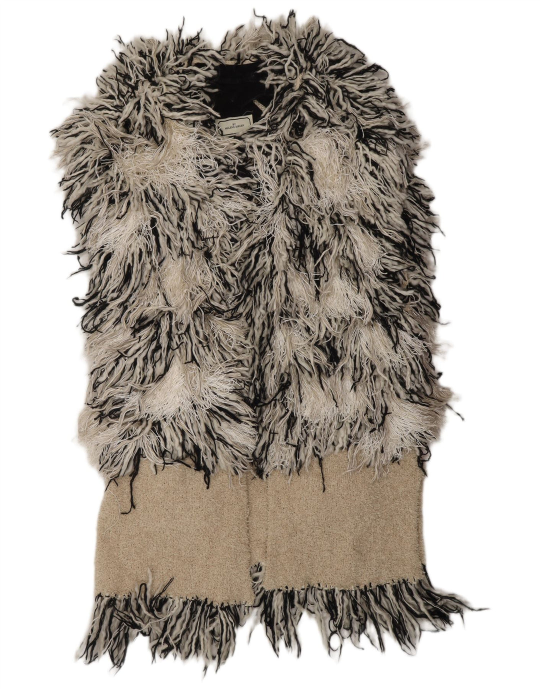 MALENE BIRGER Pulover cardigan pentru femei UK 10 mic, alb, boem