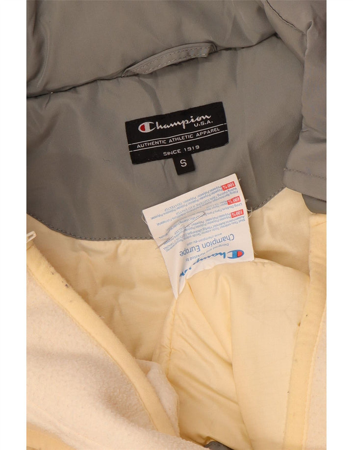 Jachetă căptușită supradimensionată pentru femei Champion UK 10 Small Gri Nylon