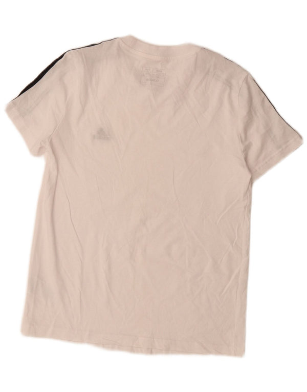 Tricou Adidas pentru femei Slim Fit Top UK 12/14 Medium White Bumbac