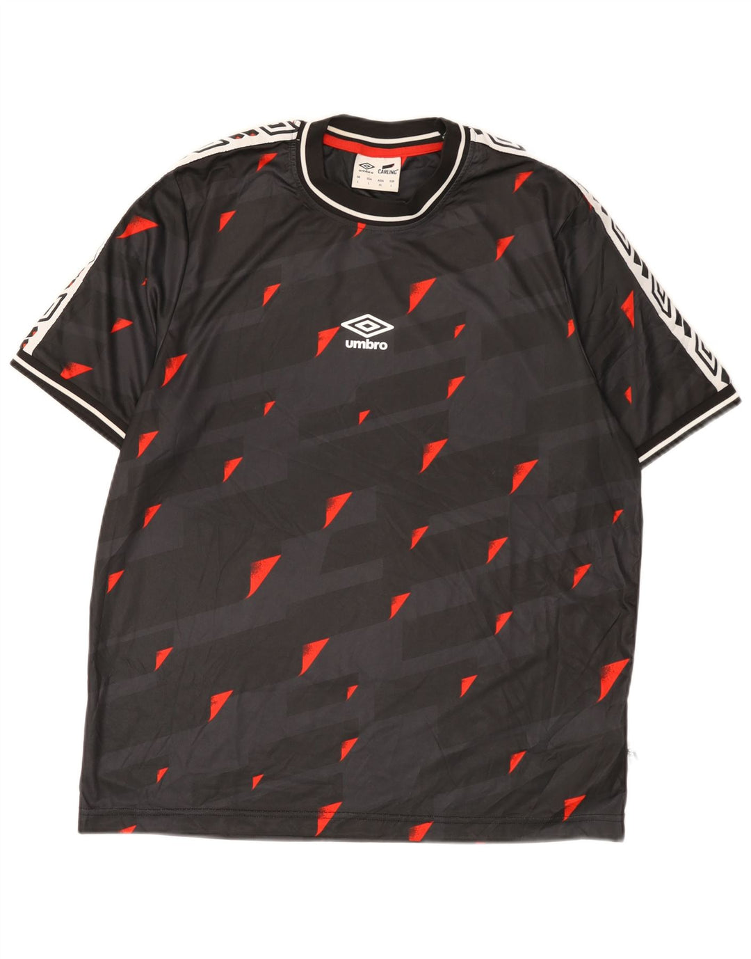 Tricou grafic pentru bărbați Umbro Top mare poliester geometric negru