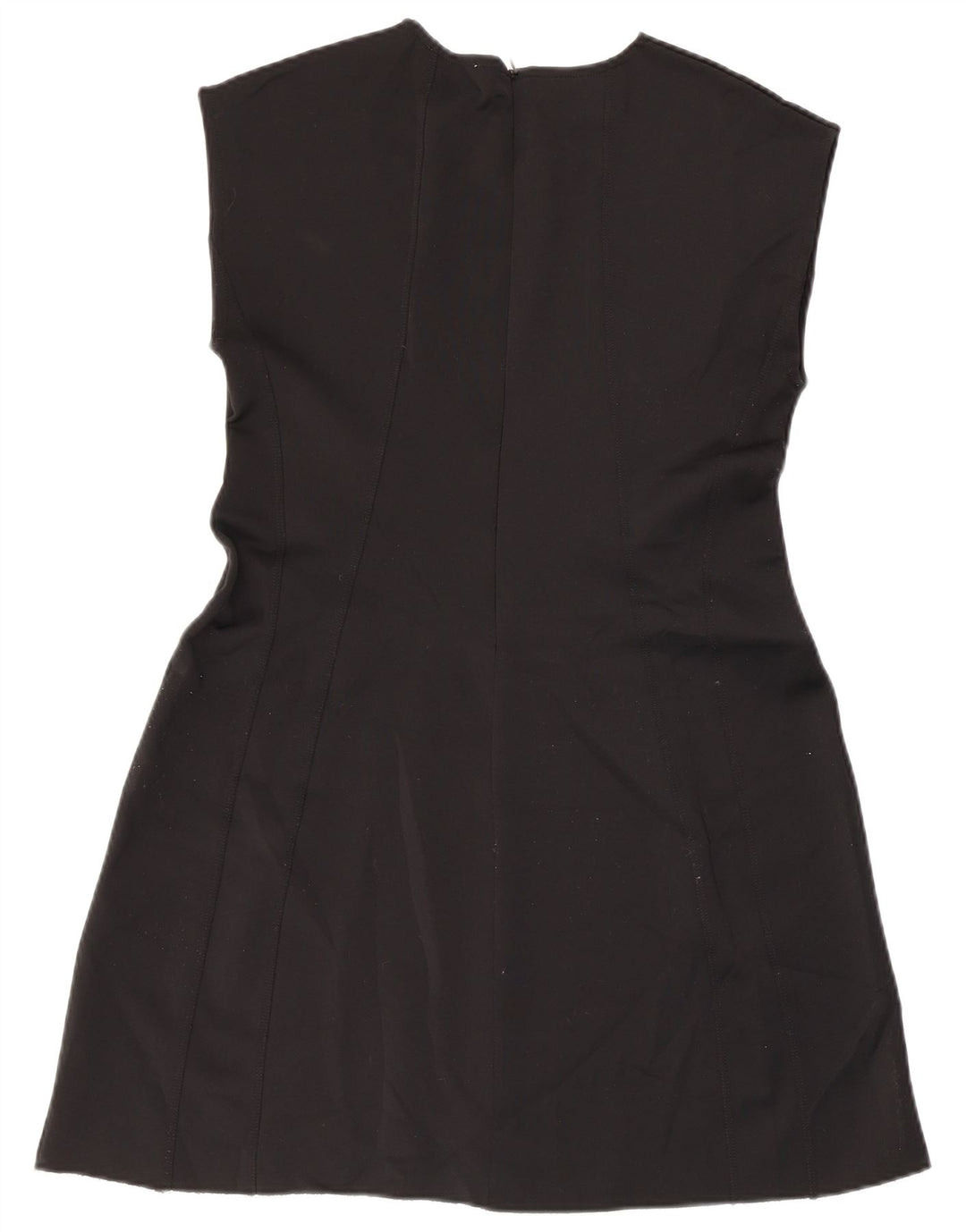 Rochie A-Line fără mâneci Zara pentru femei UK 14 Poliester negru mare