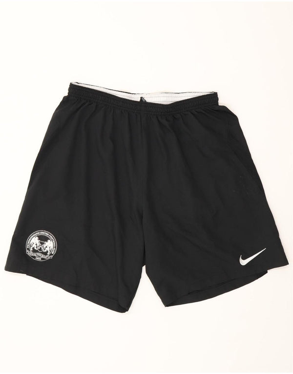 Pantaloni scurți sport Nike Dri Fit pentru băieți 13-14 ani XL poliester negru