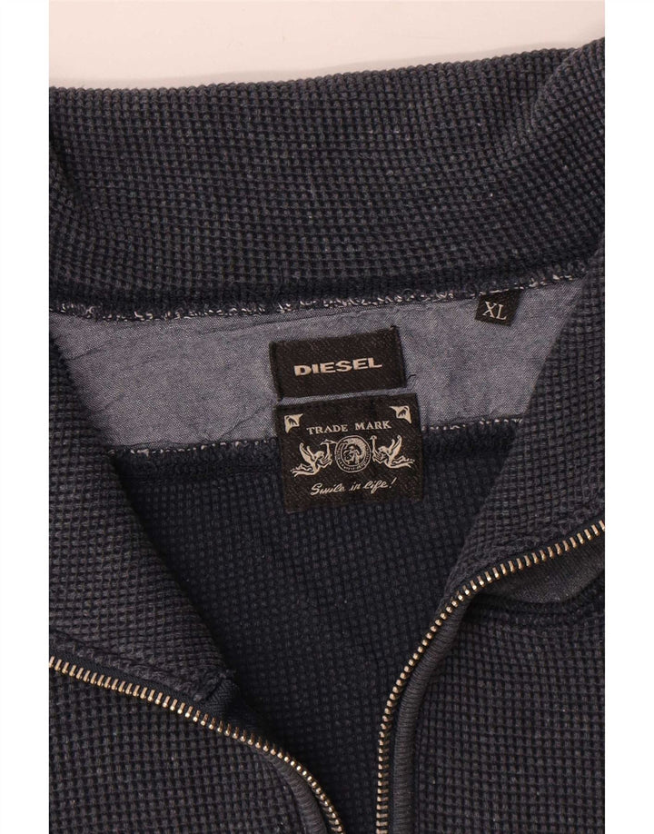 Jachetă de trening pentru bărbați Diesel, XL, bumbac bleumarin