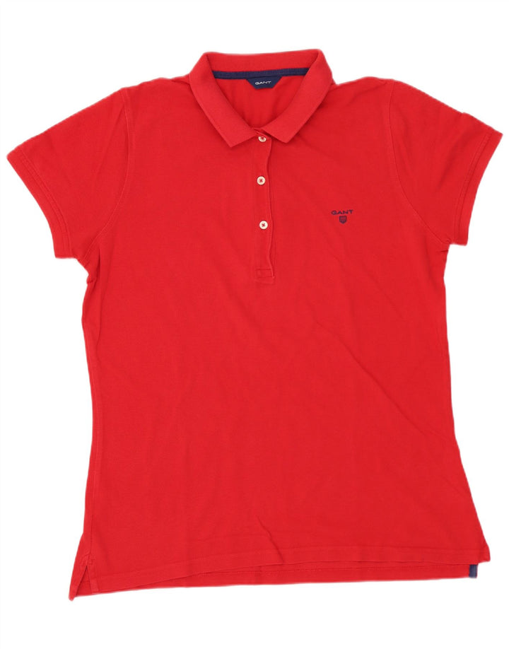 Tricou polo pentru femei GANT UK 16 mare, roșu, bumbac