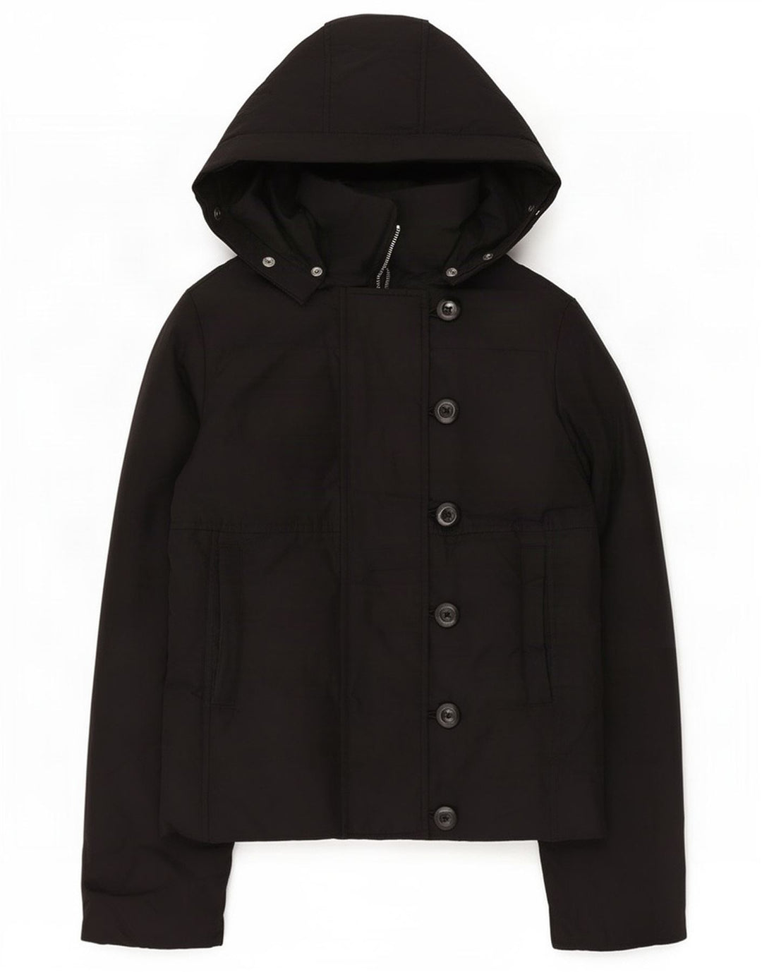 Jachetă Windbreaker pentru femei Gap cu glugă UK 6 XS Poliester negru