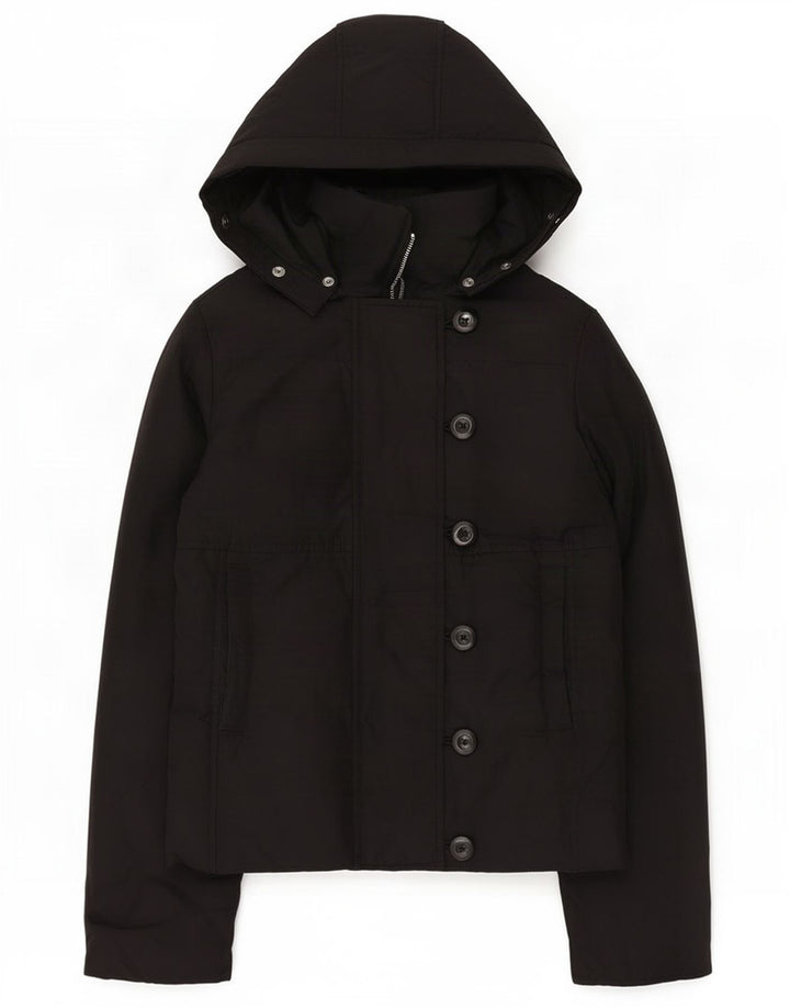 Jachetă Windbreaker pentru femei Gap cu glugă UK 6 XS Poliester negru