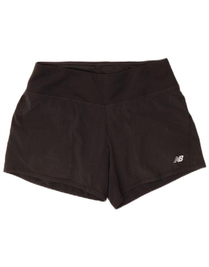 Pantaloni scurți sport New Balance pentru femei UK 12 Medium Black Poliester