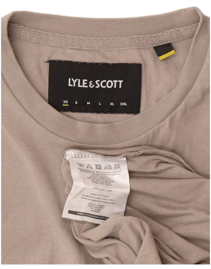 Tricou pentru bărbați Lyle & Scott Top XS bumbac gri