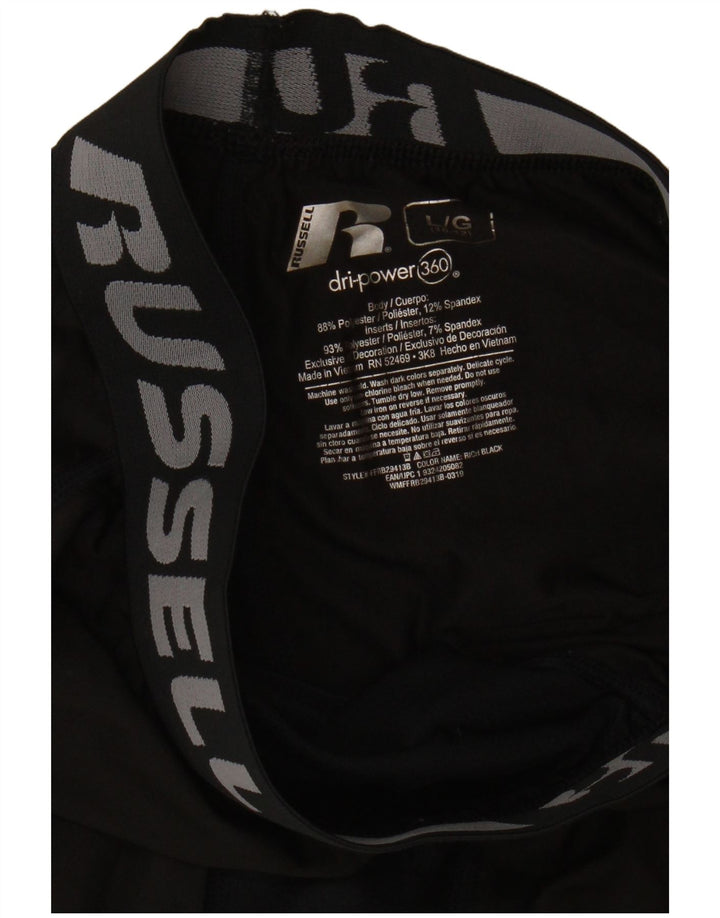Leggings Capri cu grafic pentru băieți Russell Athletic 10-11 ani mari, negru