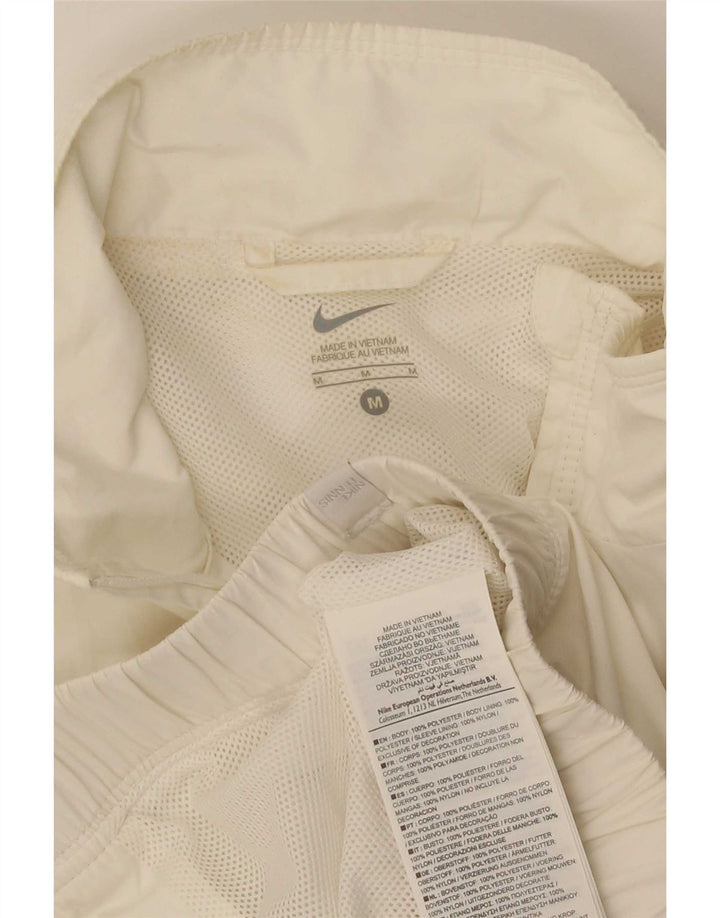 Jachetă de top pentru trening Nike pentru femei UK 12 Medium White Colorblock Poliester
