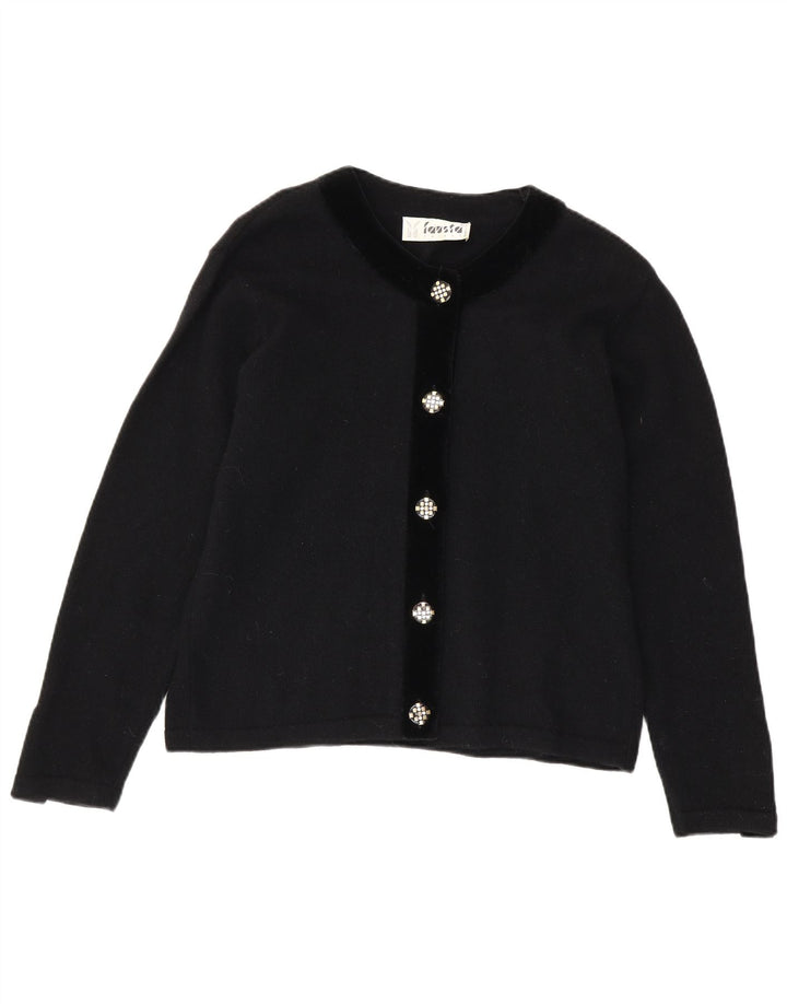 Pulover cardigan Fausta pentru femei UK 14 Medium Negru