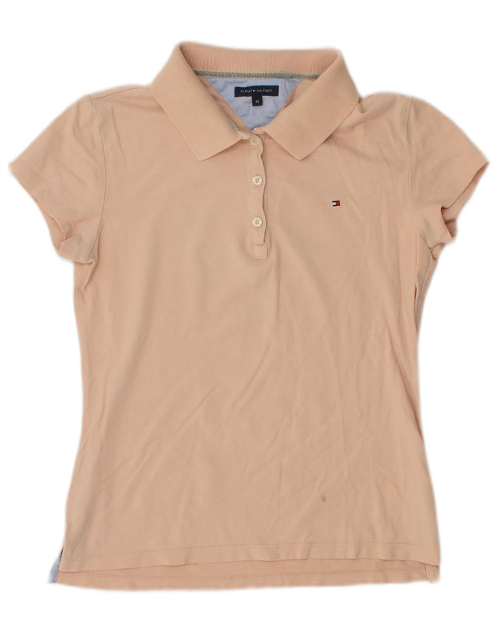 Tricou polo Tommy Hilfiger pentru femei UK 12 portocaliu mediu