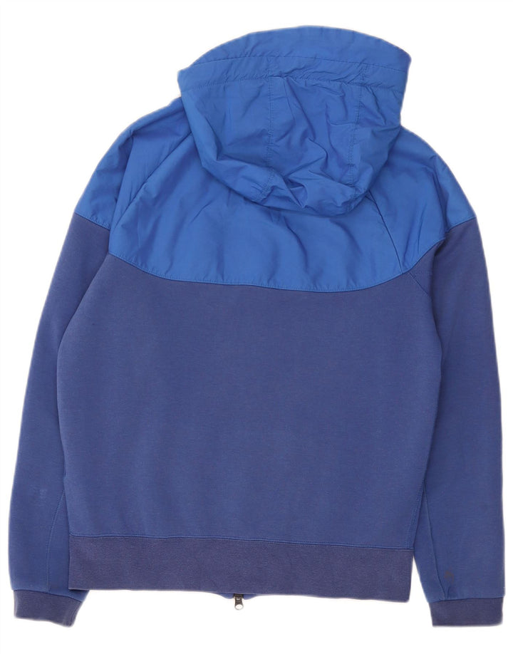 Pulover Nike pentru bărbați, cu fermoar, din bumbac, albastru, bloc de culoare